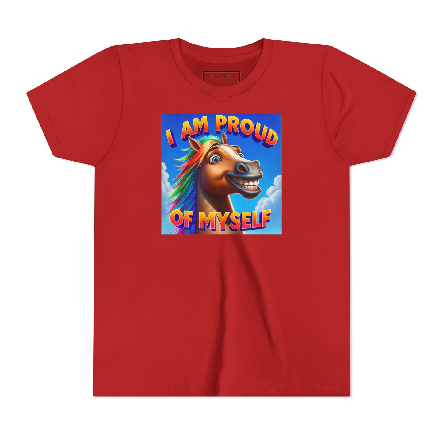 Rainbow Horse | I AM PROUD OF MYSELF | Youth Graphic Tees | 64BO-Y