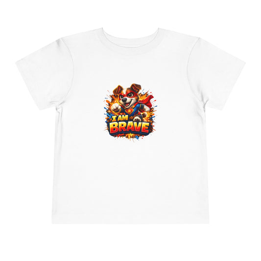 Dog | I AM BRAVE | Toddler Graphic Tees | #KK-001-T