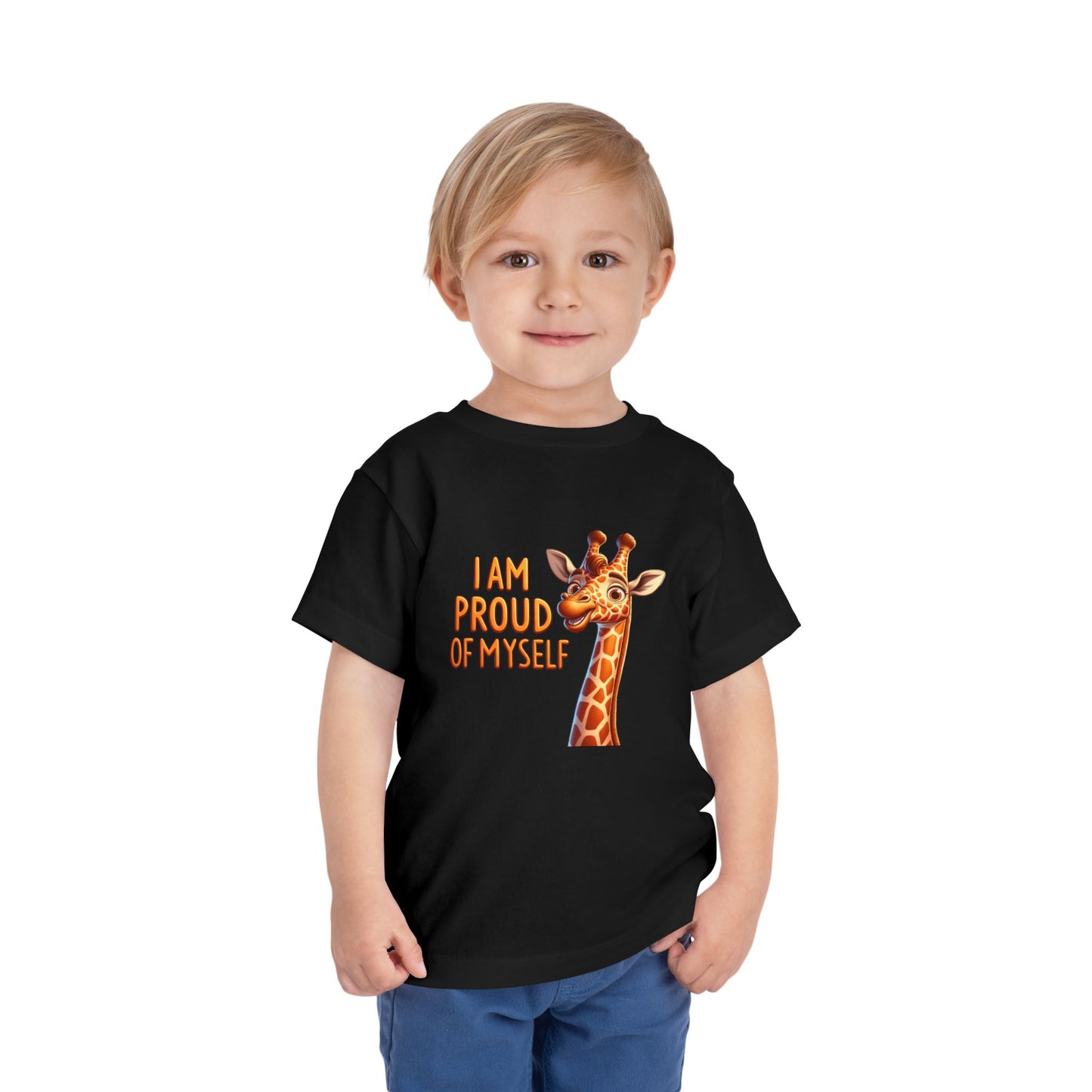 Giraffe | I AM PROUD OF MYSELF | Toddler Graphic Tees |
