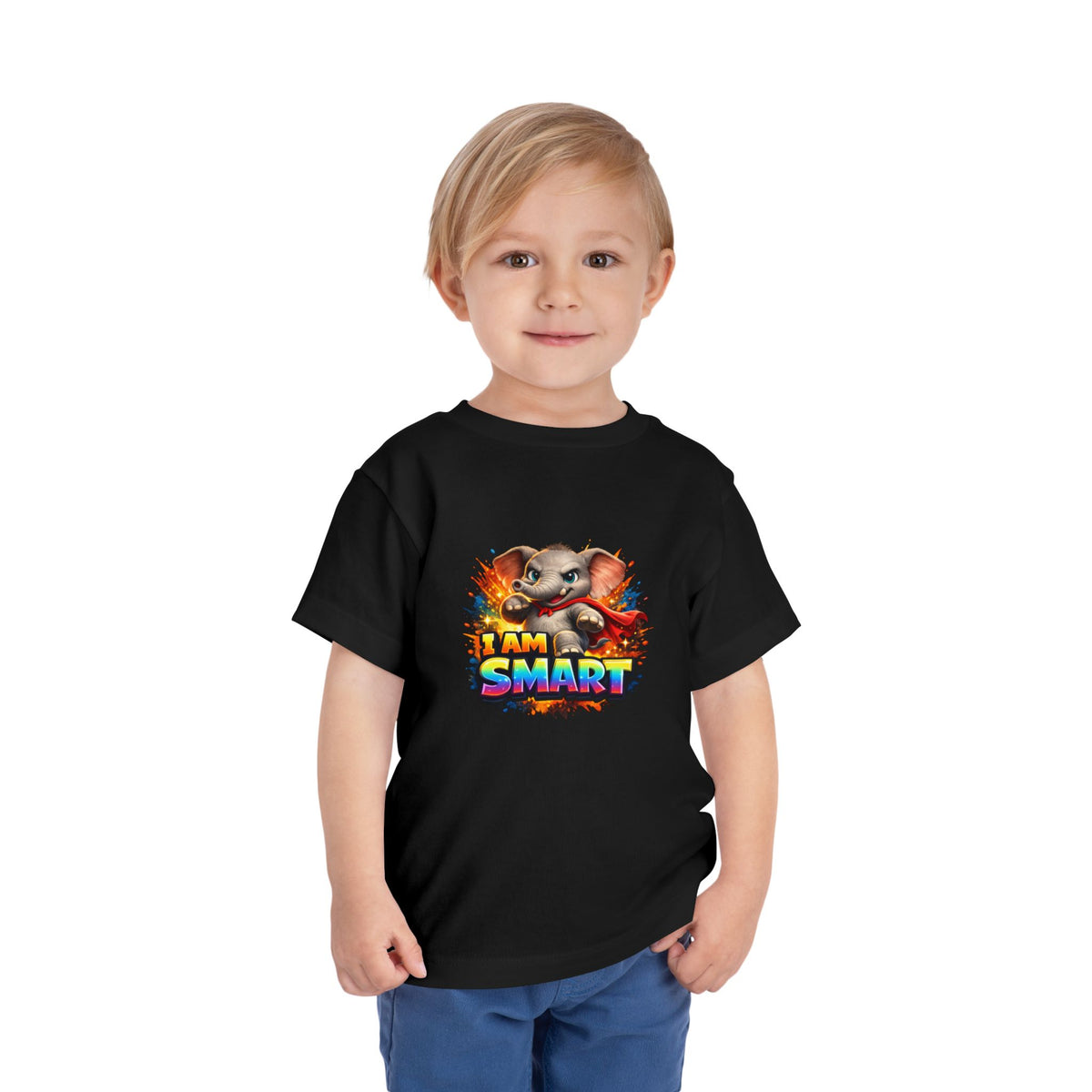 Elephant | I AM SMART | Toddler Graphic Tees | #KK-004-T
