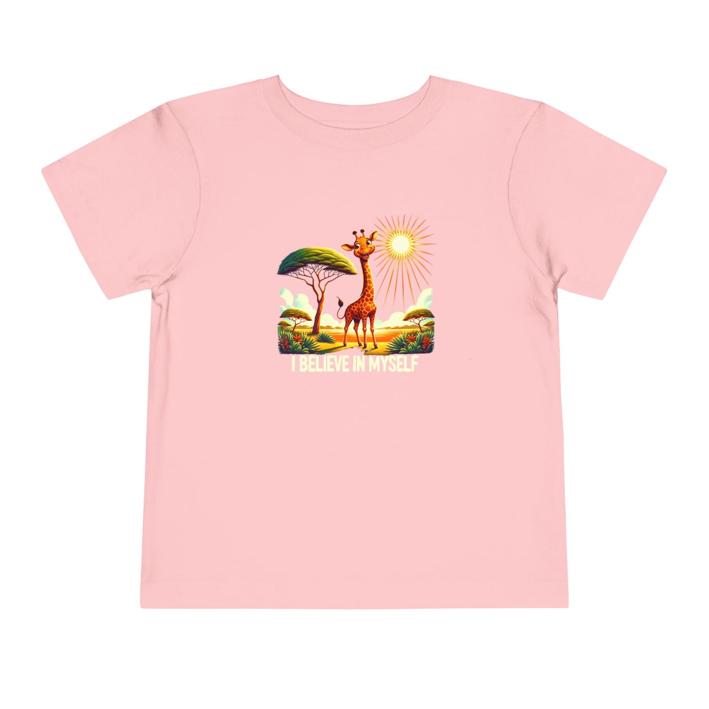 Giraffe |  I BELIEVE IN MYSELF | Toddler Graphic Tees | #68-8a-T