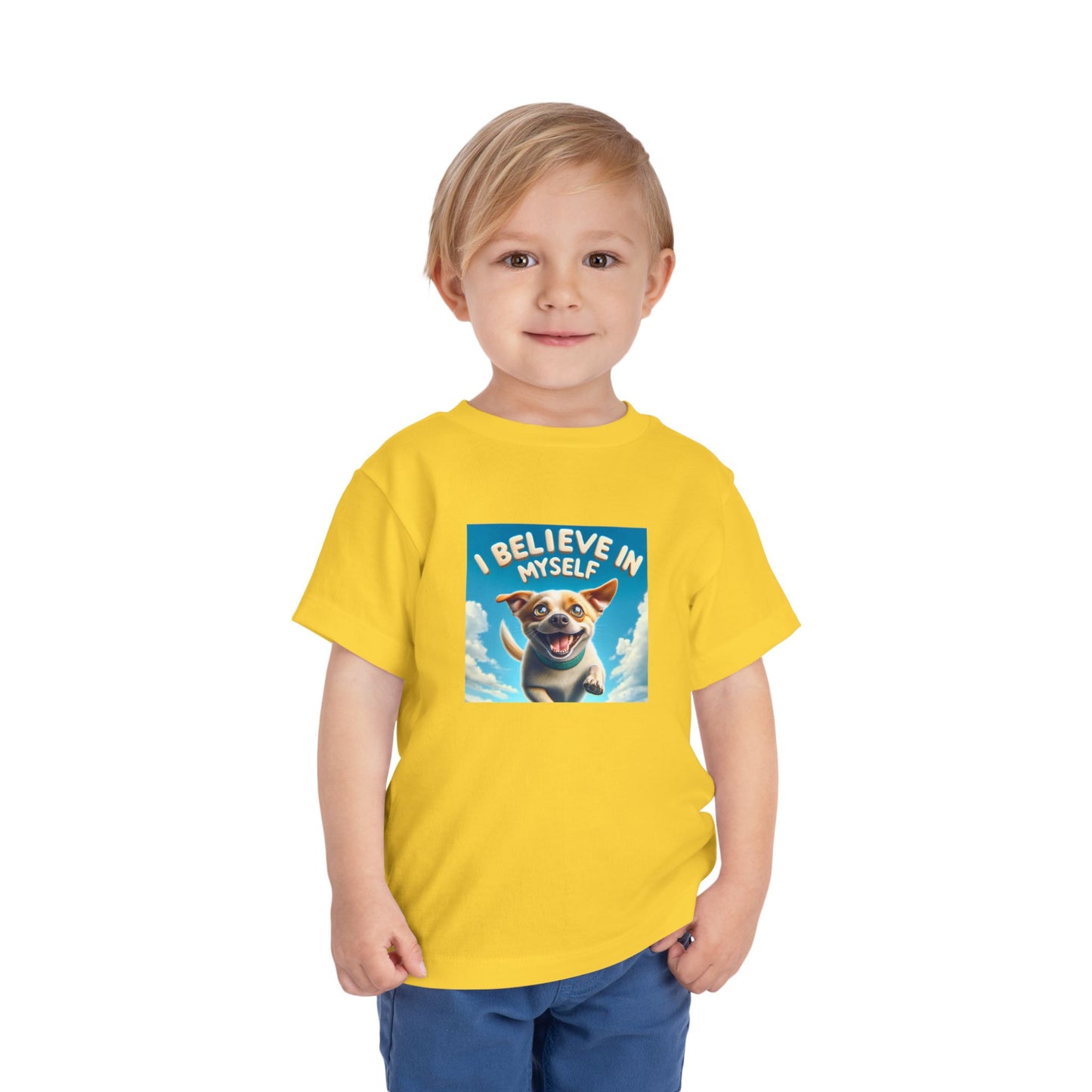 Dog in Sky | I BELIEVE IN MYSELF | Toddler Graphic Tees | 97MM-T