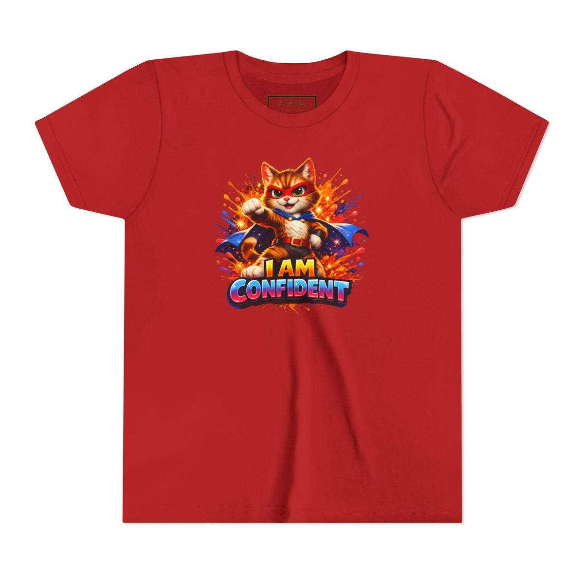Cat | I AM CONFIDENT | Youth Graphic Tees | #KK-002-Y