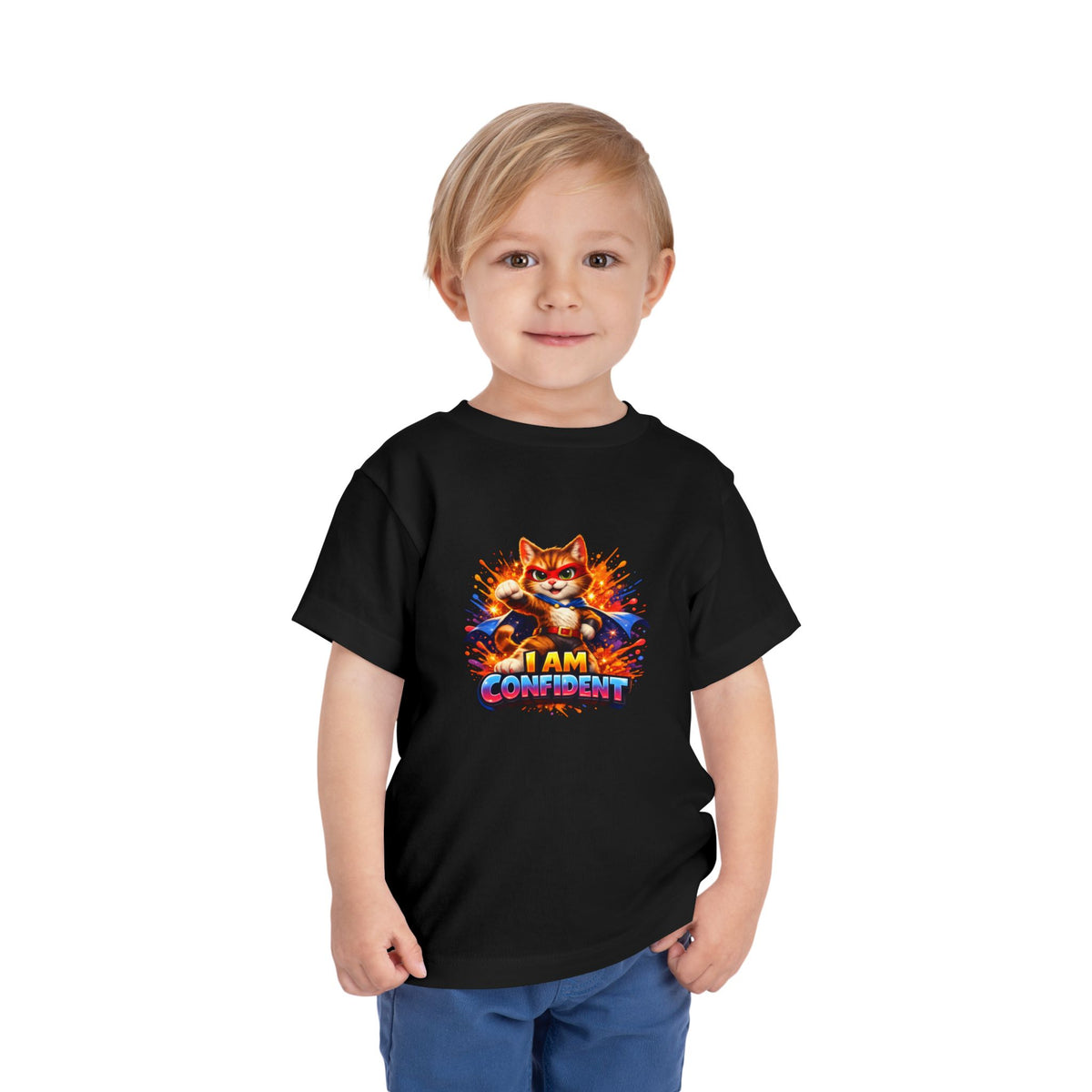 Cat | I AM CONFIDENT | Toddler Graphic Tees | #KK-002-T