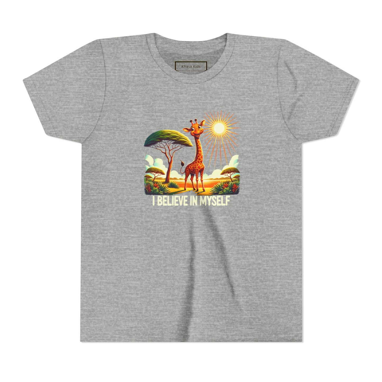 Giraffe | I BELIEVE IN MYSELF | Youth Graphic Tees | #68-8a-Y