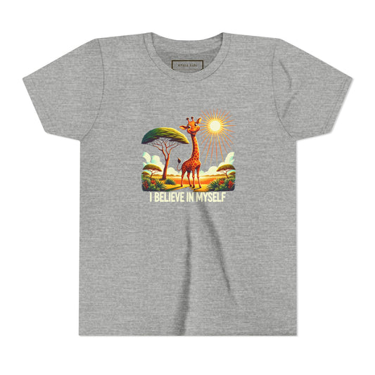 Giraffe | I BELIEVE IN MYSELF | Youth Graphic Tees | #68-8a-Y