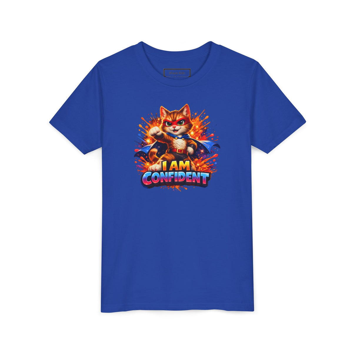 Cat | I AM CONFIDENT | Youth Graphic Tees | #KK-002-Y