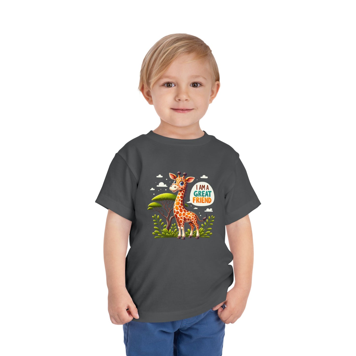 Giraffe |  I AM A GREAT FRIEND | Toddler Graphic Tees | #68-05-T