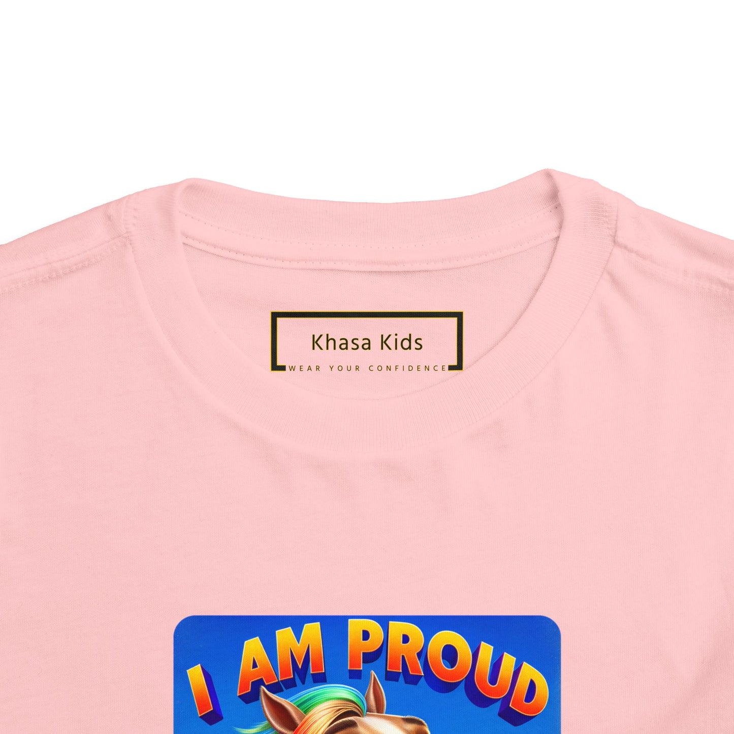 Rainbow Horse | I AM PROUD OF MYSELF | Toddler Graphic Tees | 64BO-T