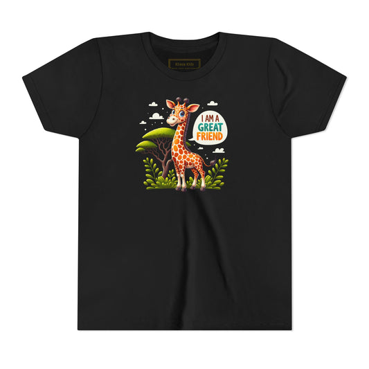 Giraffe |  I AM A GREAT FRIEND | Youth Graphic Tees | #68-05-Y