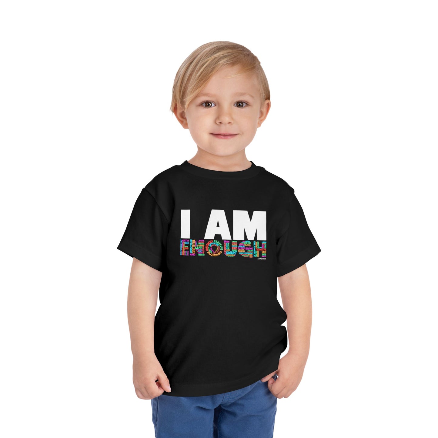 Word Graphic Tees | I AM ENOUGH | Toddler Graphic Tees | 4JC-T