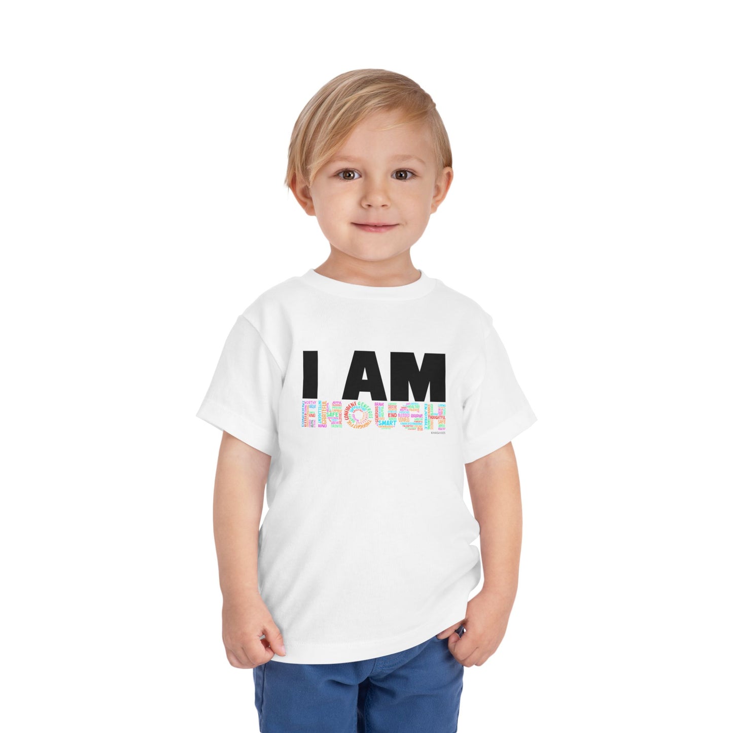 Word Graphic Tees | I AM ENOUGH | Toddler Graphic Tees | 4JC-T