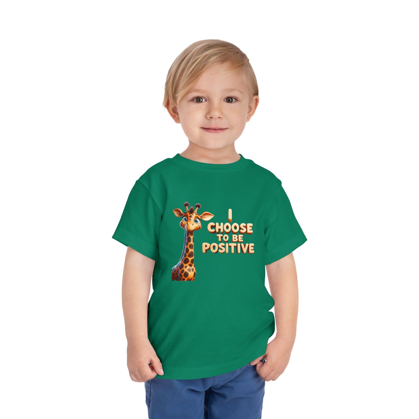 Giraffe | I CHOOSE TO BE POSITIVE | Toddler Graphic Tee
