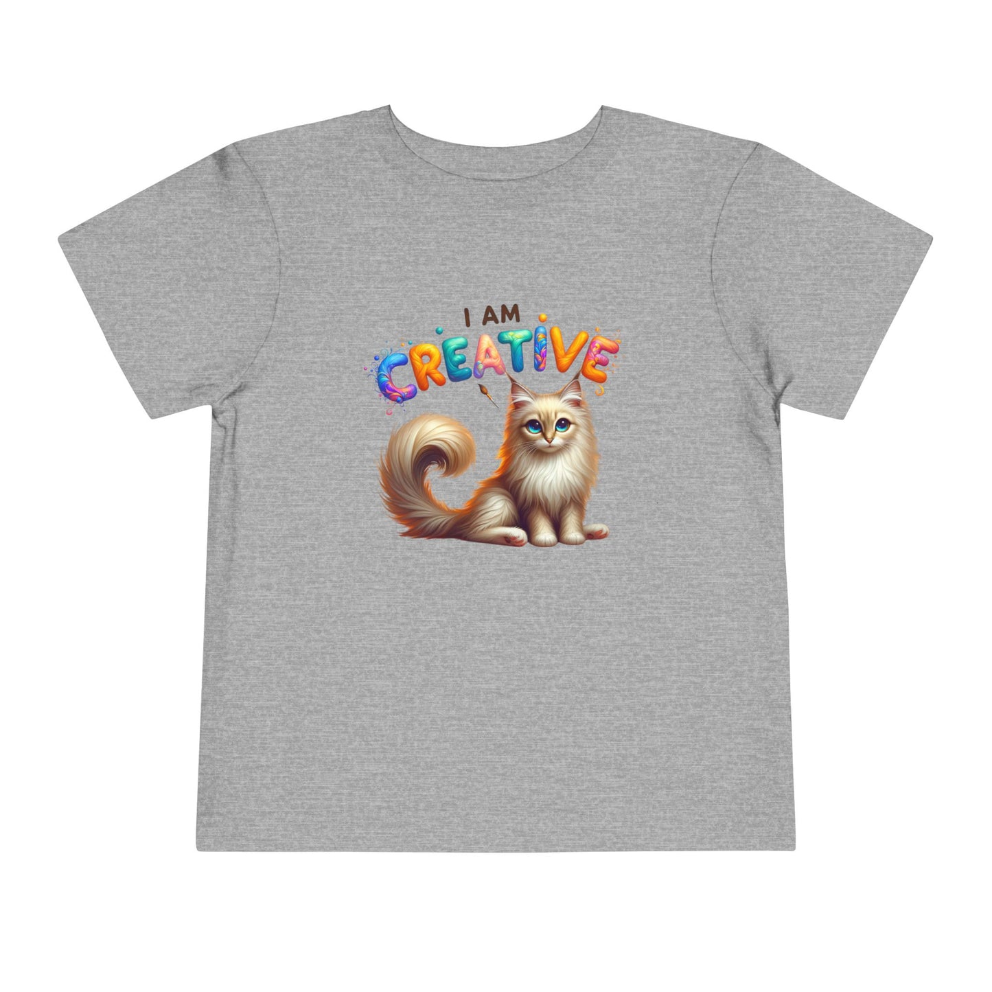 Creative Cat | I AM CREATIVE | Toddler Graphic Tees | 37FM-T