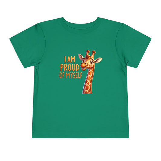 Giraffe | I AM PROUD OF MYSELF | Toddler Graphic Tees |
