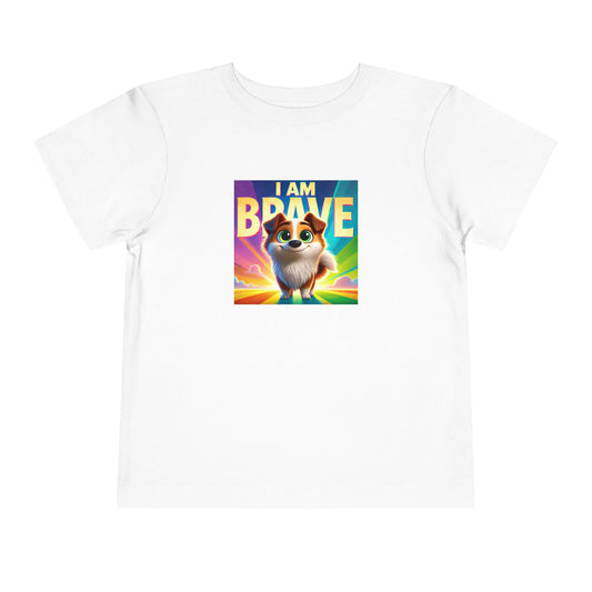 Rainbow Dog | I AM BRAVE | Toddler Graphic Tees | 58KE-T