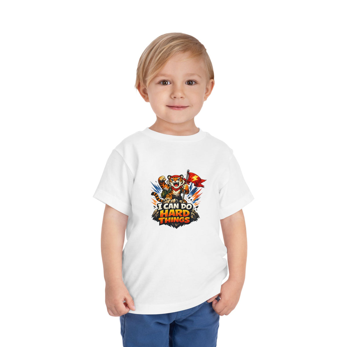 Tiger | I CAN DO HARD THINGS | Toddler Graphic Tees | #KK-006-T