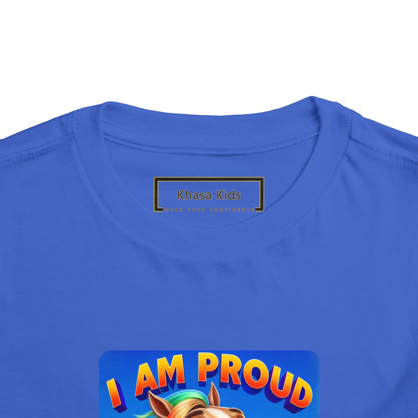 Rainbow Horse | I AM PROUD OF MYSELF | Toddler Graphic Tees | 64BO-T