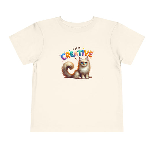 Creative Cat | I AM CREATIVE | Toddler Graphic Tees | 37FM-T