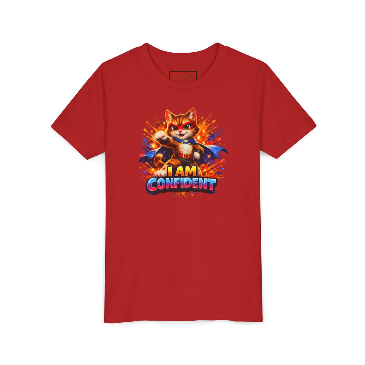 Cat | I AM CONFIDENT | Youth Graphic Tees | #KK-002-Y