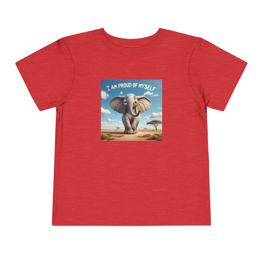 Elephant | I AM PROUD OF MYSELF | Toddler Graphic Tees | #67-ff-T