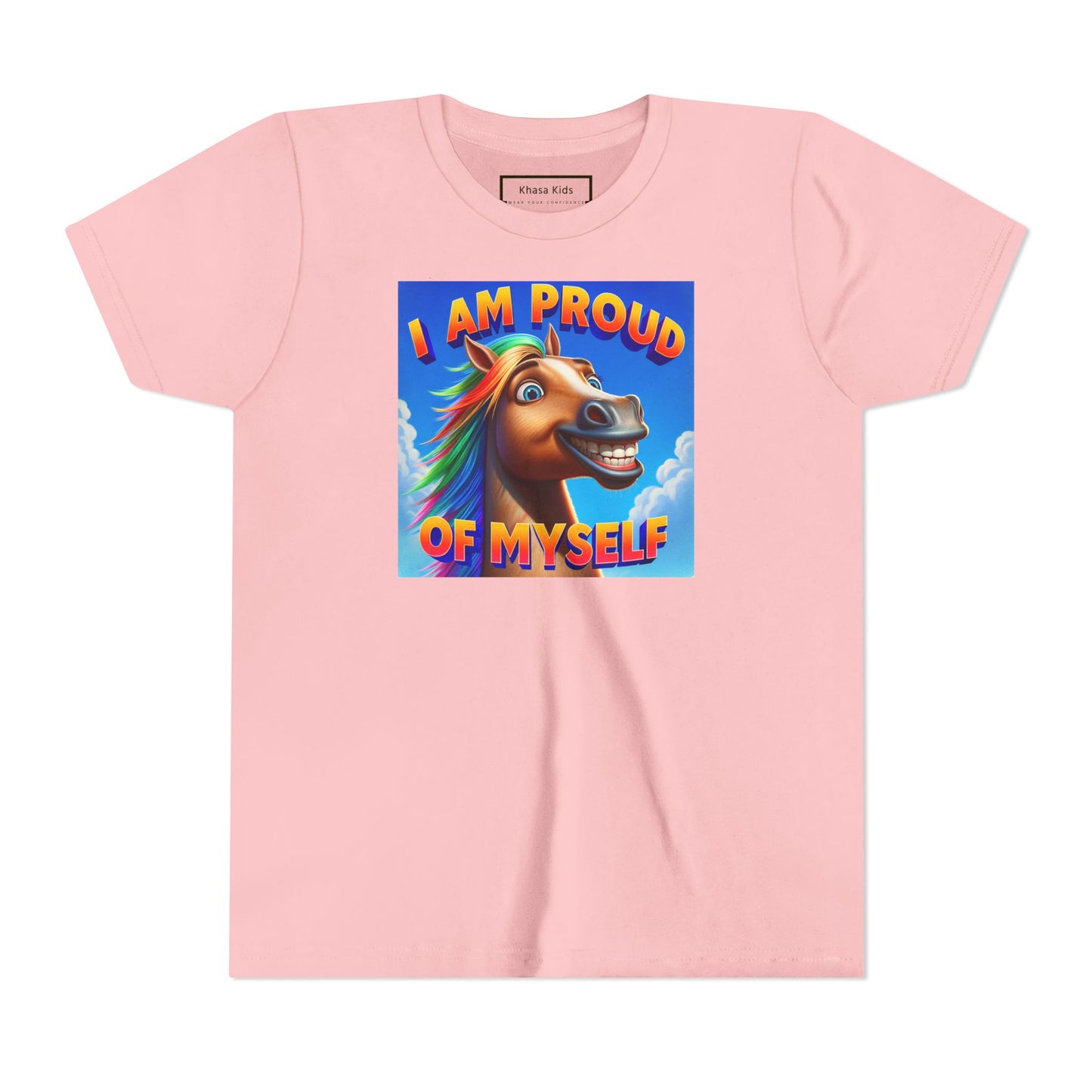 Rainbow Horse | I AM PROUD OF MYSELF | Youth Graphic Tees | 64BO-Y