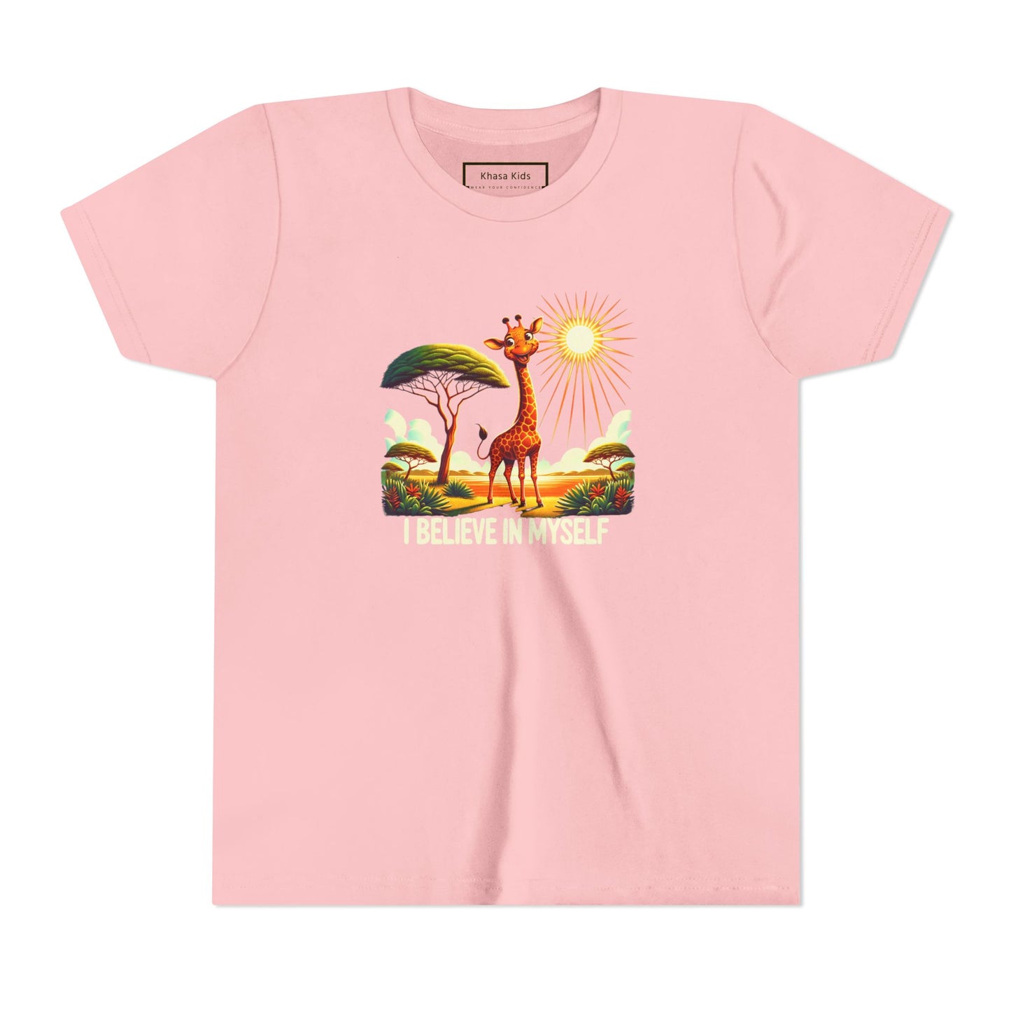 Giraffe | I BELIEVE IN MYSELF | Youth Graphic Tees | #68-8a-Y