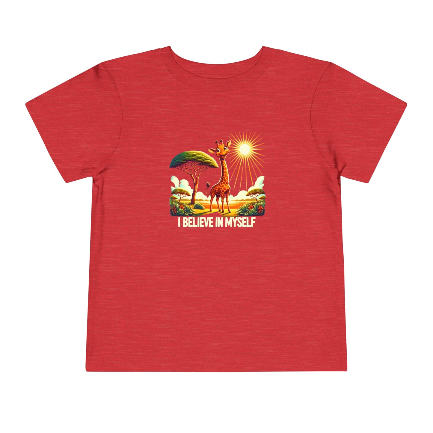 Giraffe |  I BELIEVE IN MYSELF | Toddler Graphic Tees | #68-8a-T