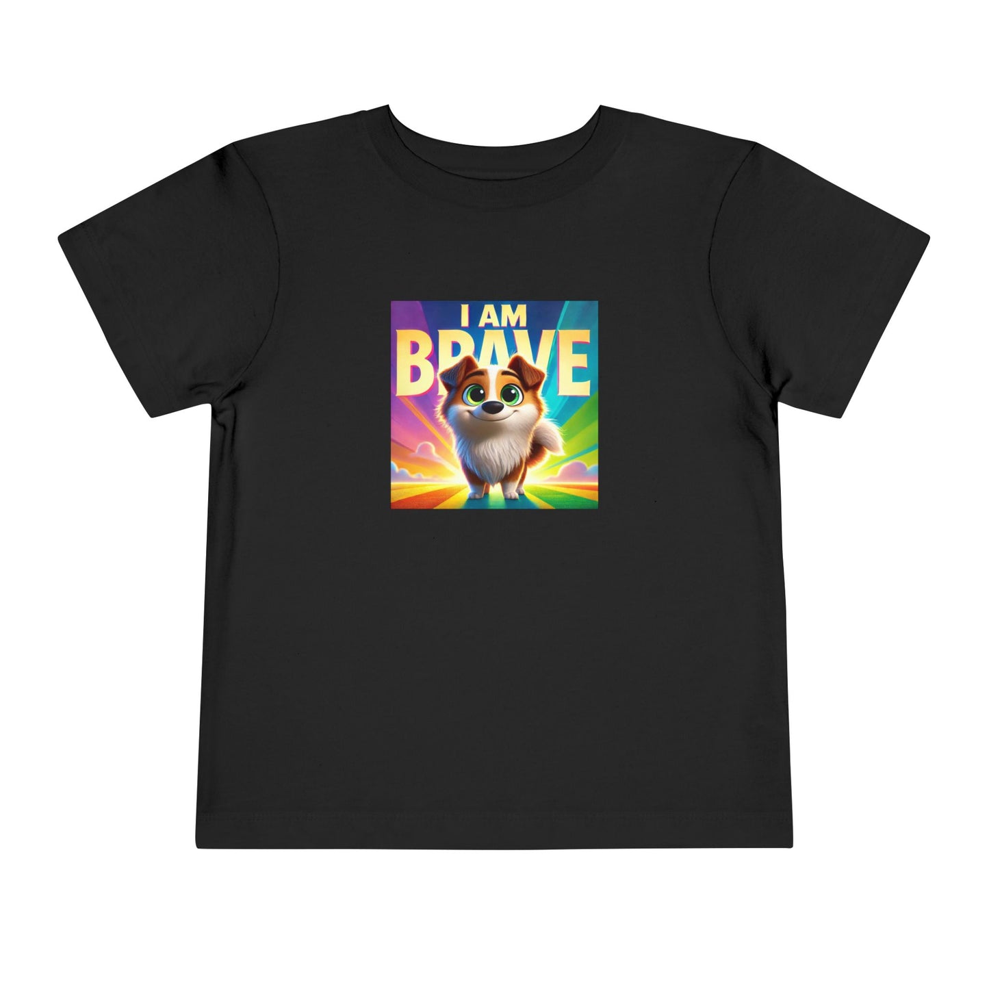 Rainbow Dog | I AM BRAVE | Toddler Graphic Tees | 58KE-T