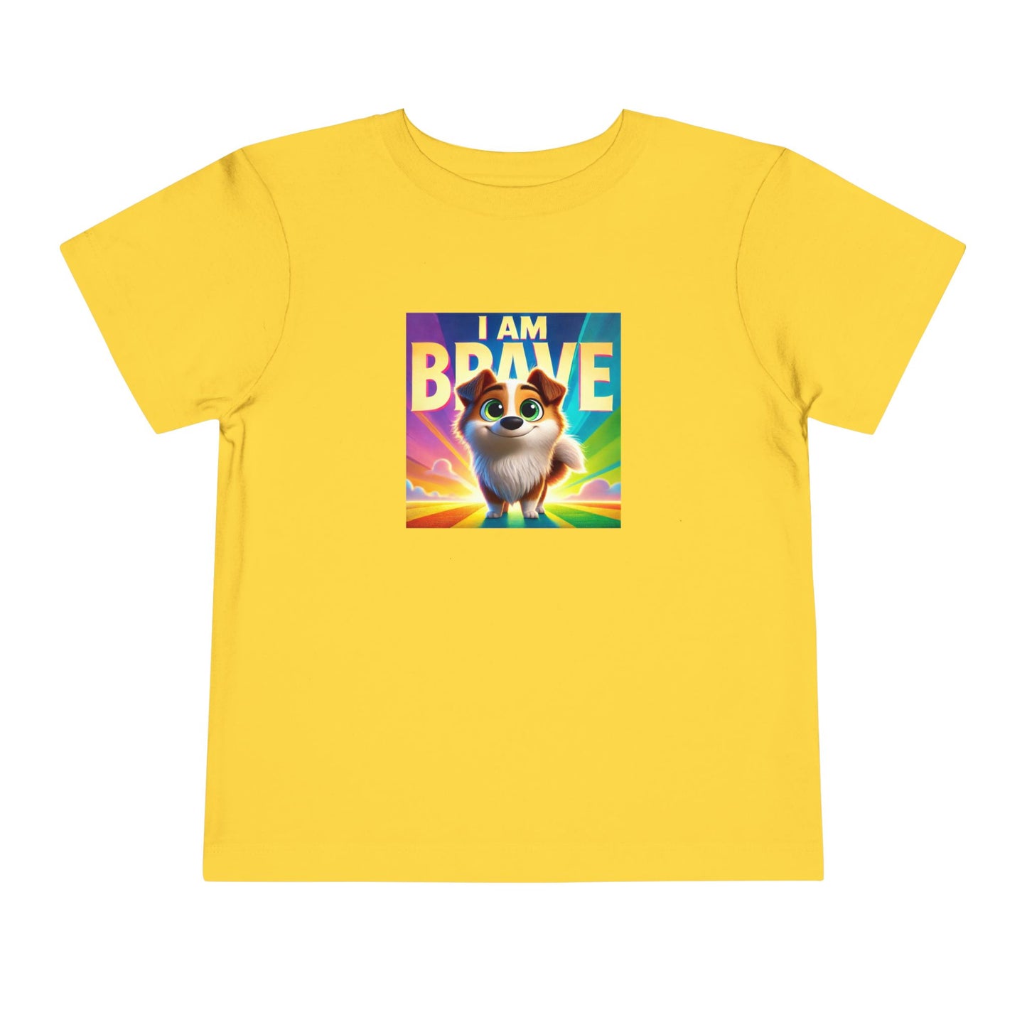 Rainbow Dog | I AM BRAVE | Toddler Graphic Tees | 58KE-T