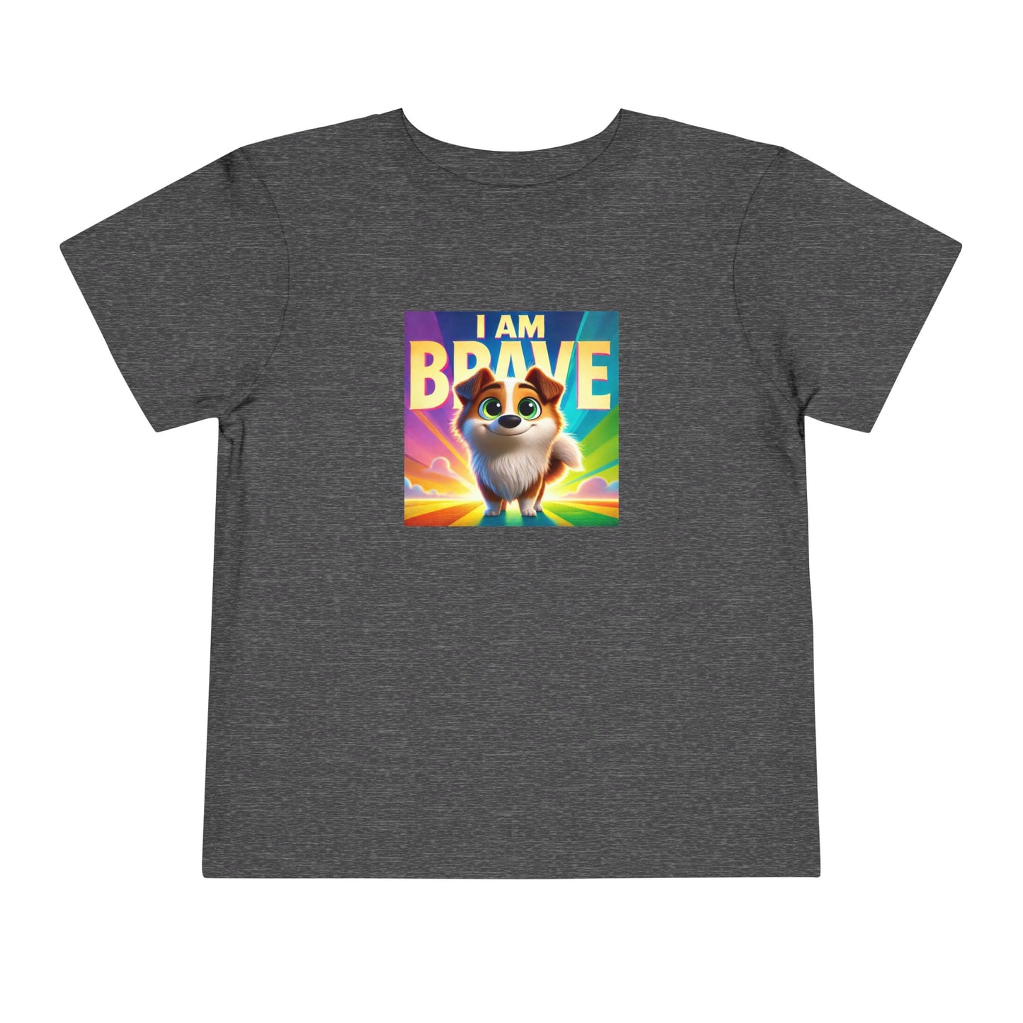 Rainbow Dog | I AM BRAVE | Toddler Graphic Tees | 58KE-T