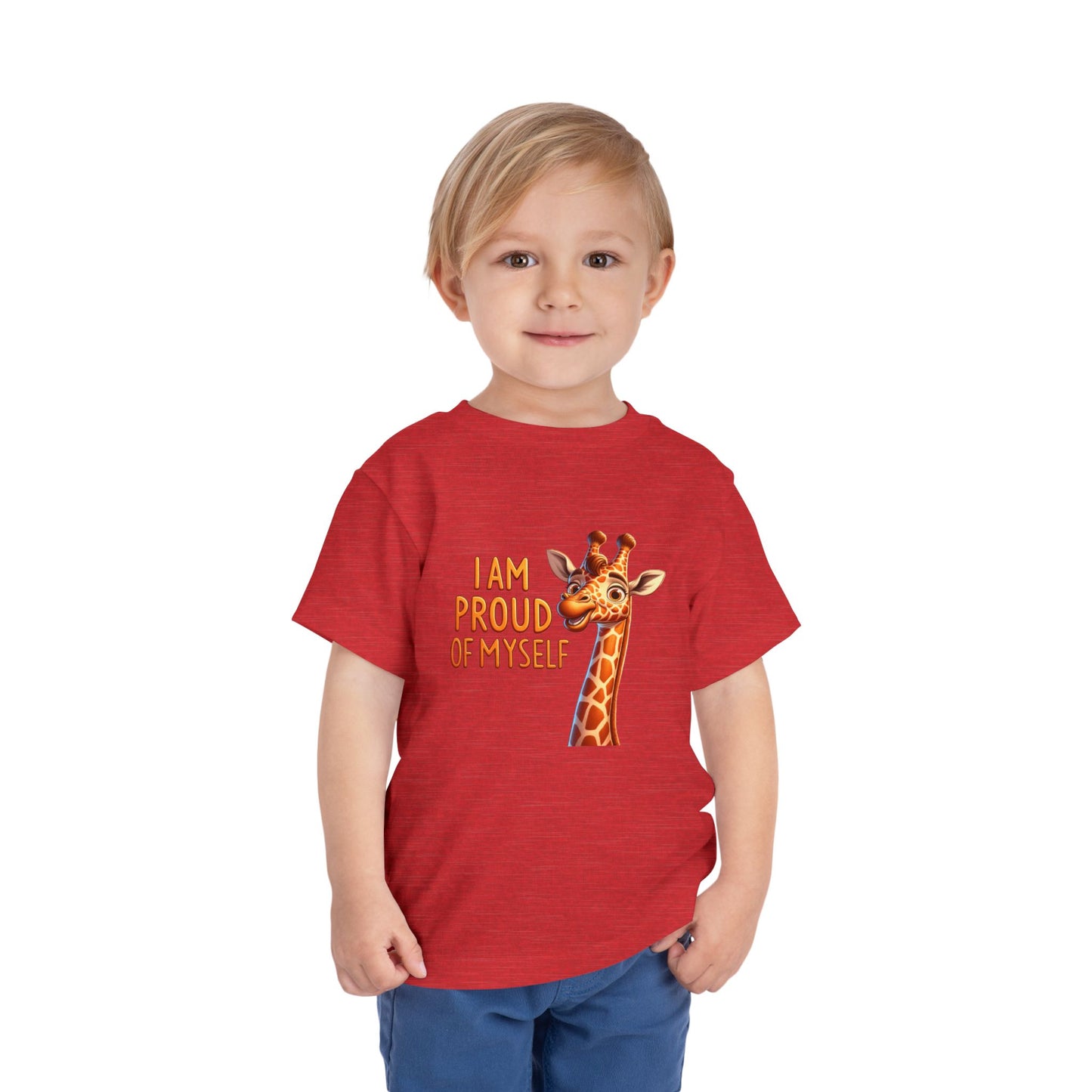 Giraffe | I AM PROUD OF MYSELF | Toddler Graphic Tees |