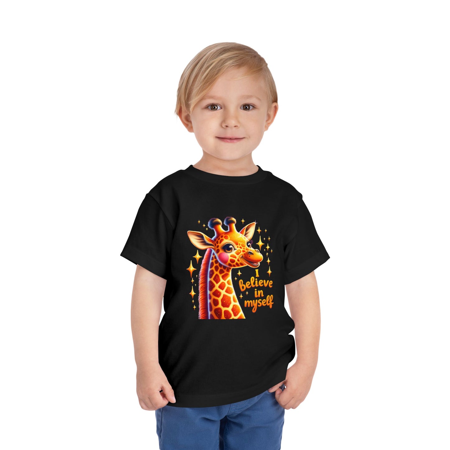 Giraffe | I BELIEVE IN MYSELF | Toddler Graphic Tees | #68-c8-T