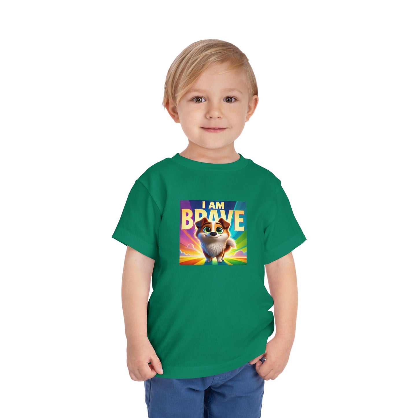 Rainbow Dog | I AM BRAVE | Toddler Graphic Tees | 58KE-T