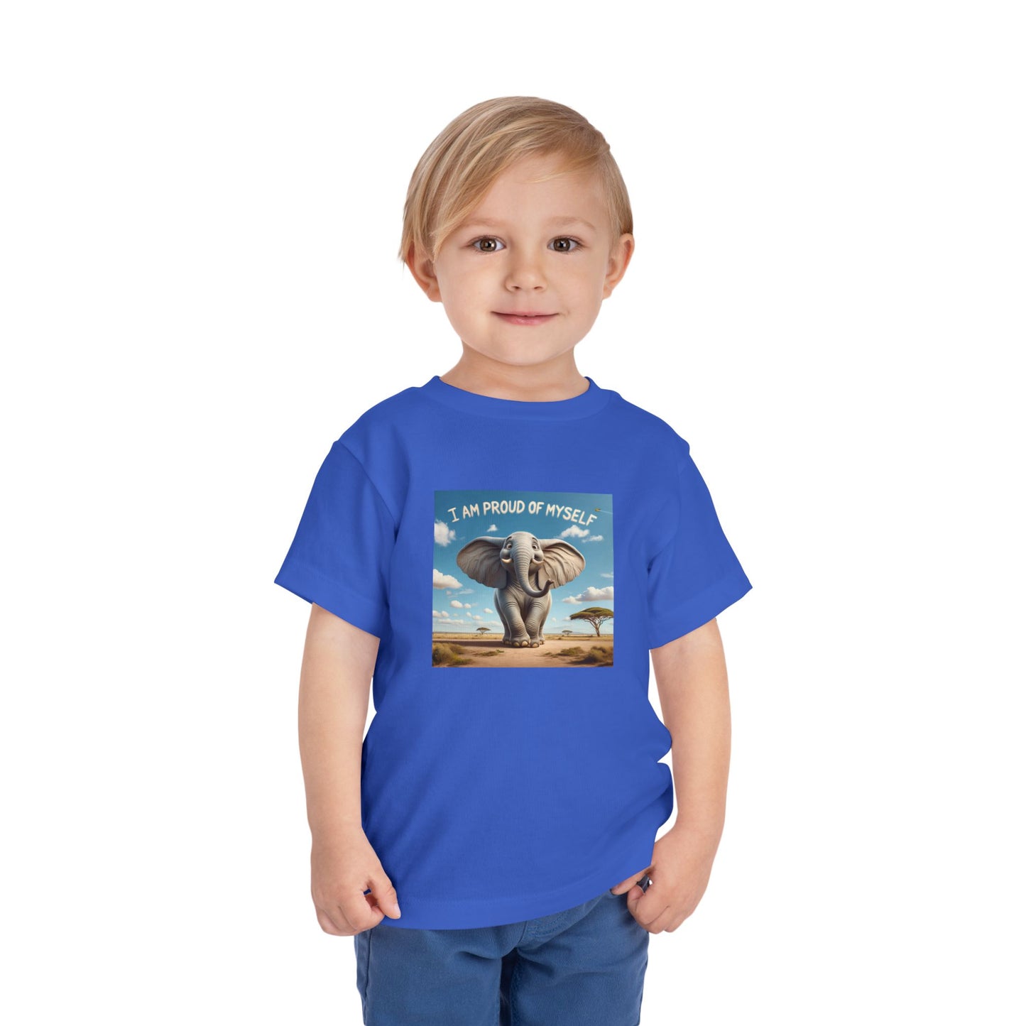 Elephant | I AM PROUD OF MYSELF | Toddler Graphic Tees | #67-ff-T