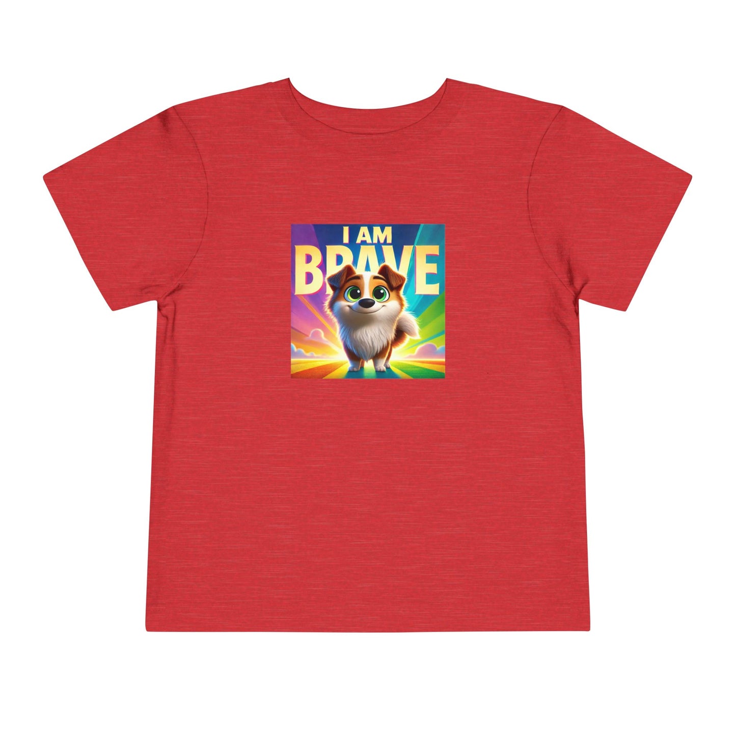 Rainbow Dog | I AM BRAVE | Toddler Graphic Tees | 58KE-T