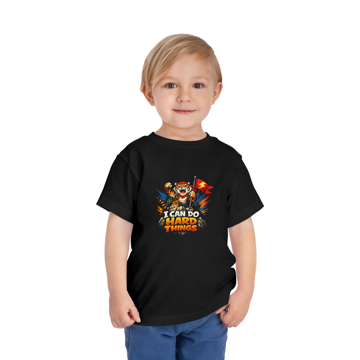 Tiger | I CAN DO HARD THINGS | Toddler Graphic Tees | #KK-006-T