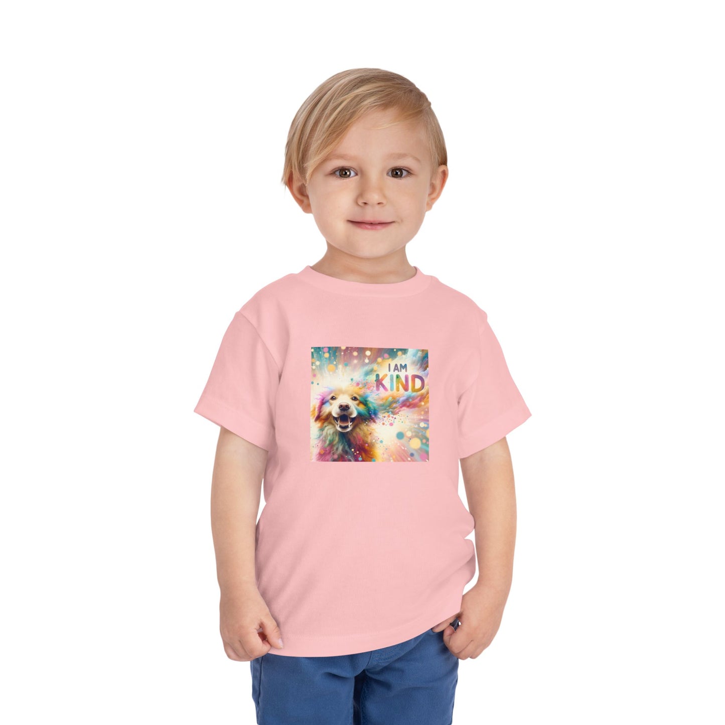 Burst of Color Dog | I AM KIND | Toddler Graphic Tees | 4VT-T