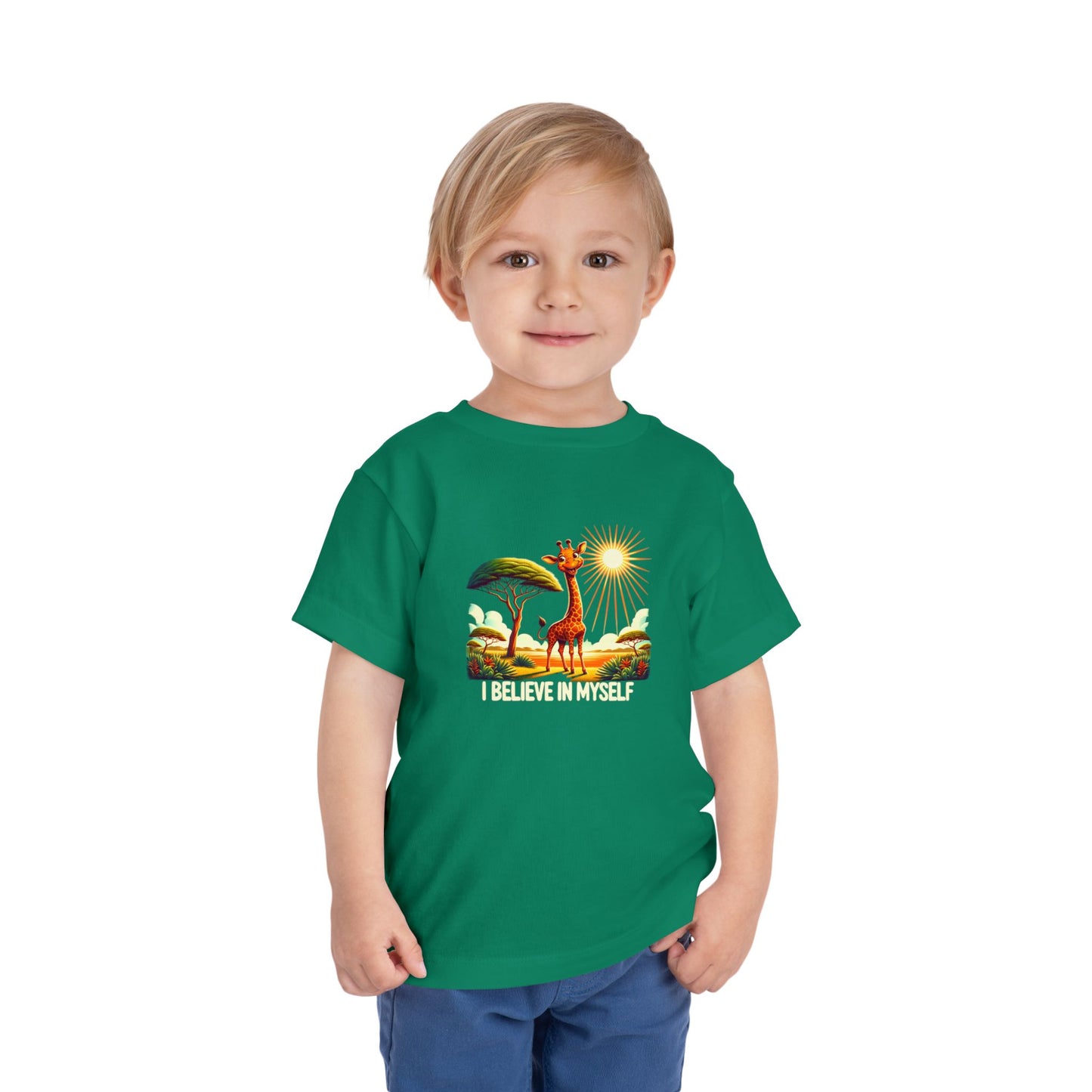 Giraffe |  I BELIEVE IN MYSELF | Toddler Graphic Tees | #68-8a-T