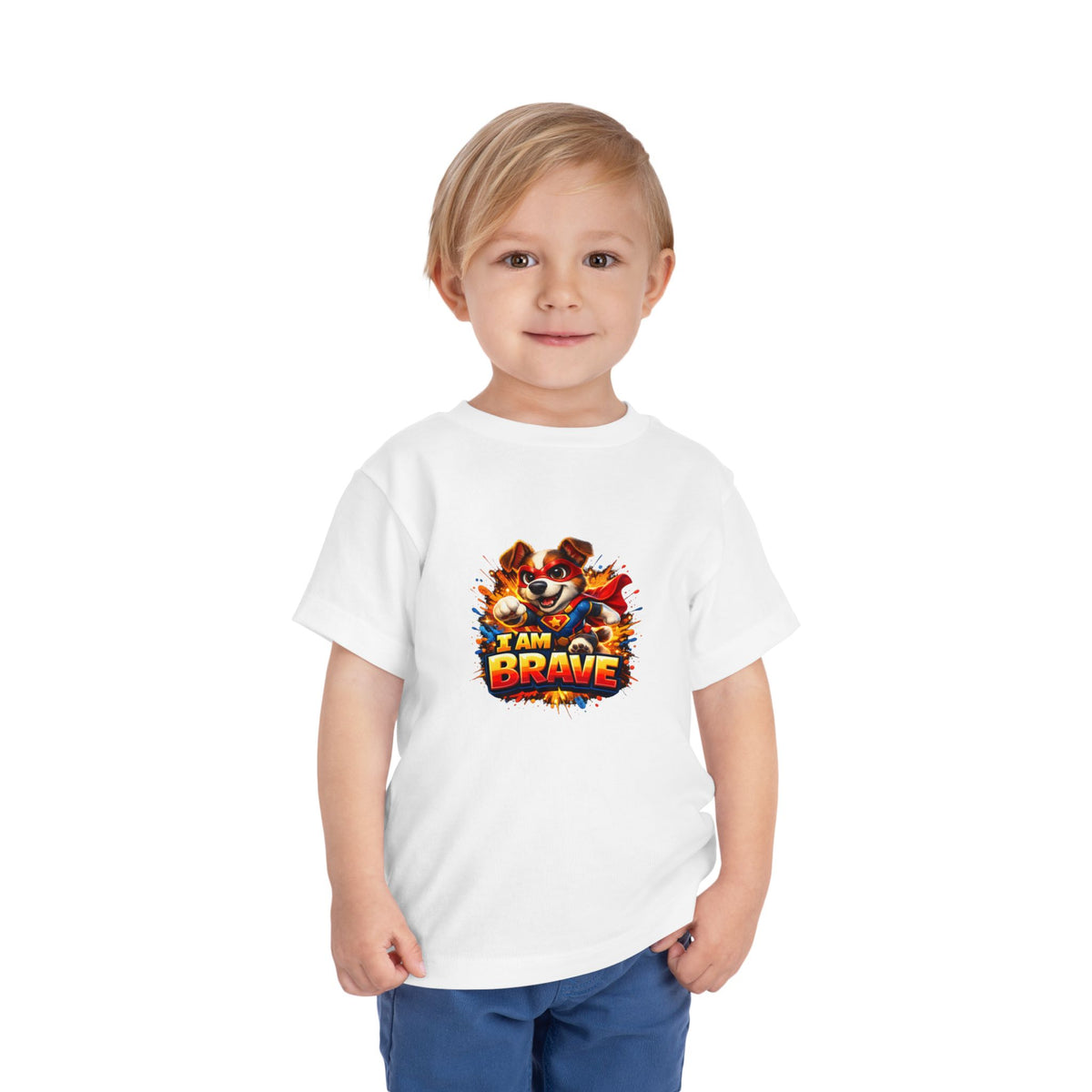 Dog | I AM BRAVE | Toddler Graphic Tees | #KK-001-T