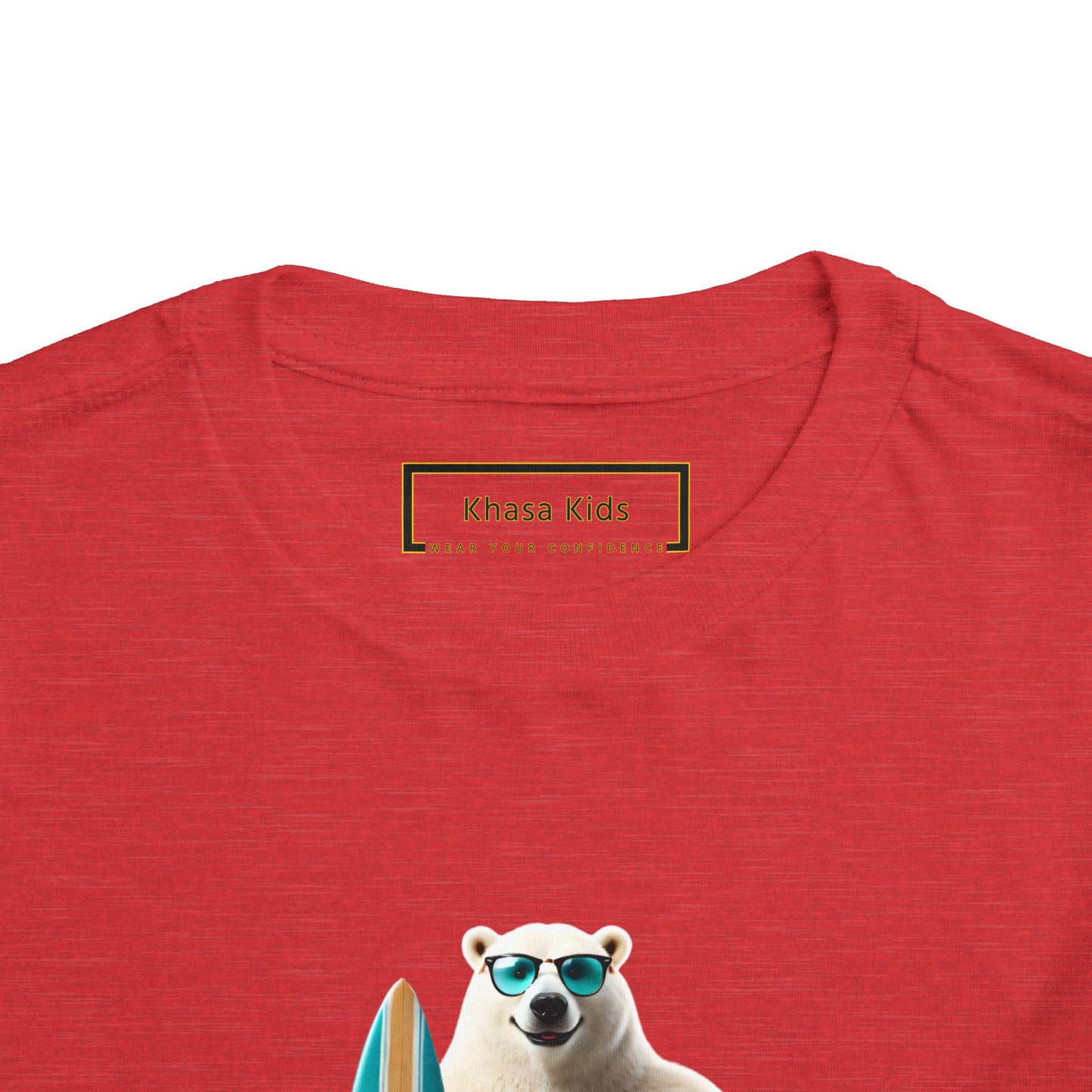 Polar Bear Surfboard | Let's Go | Toddler Graphic Tees | 43CY-T