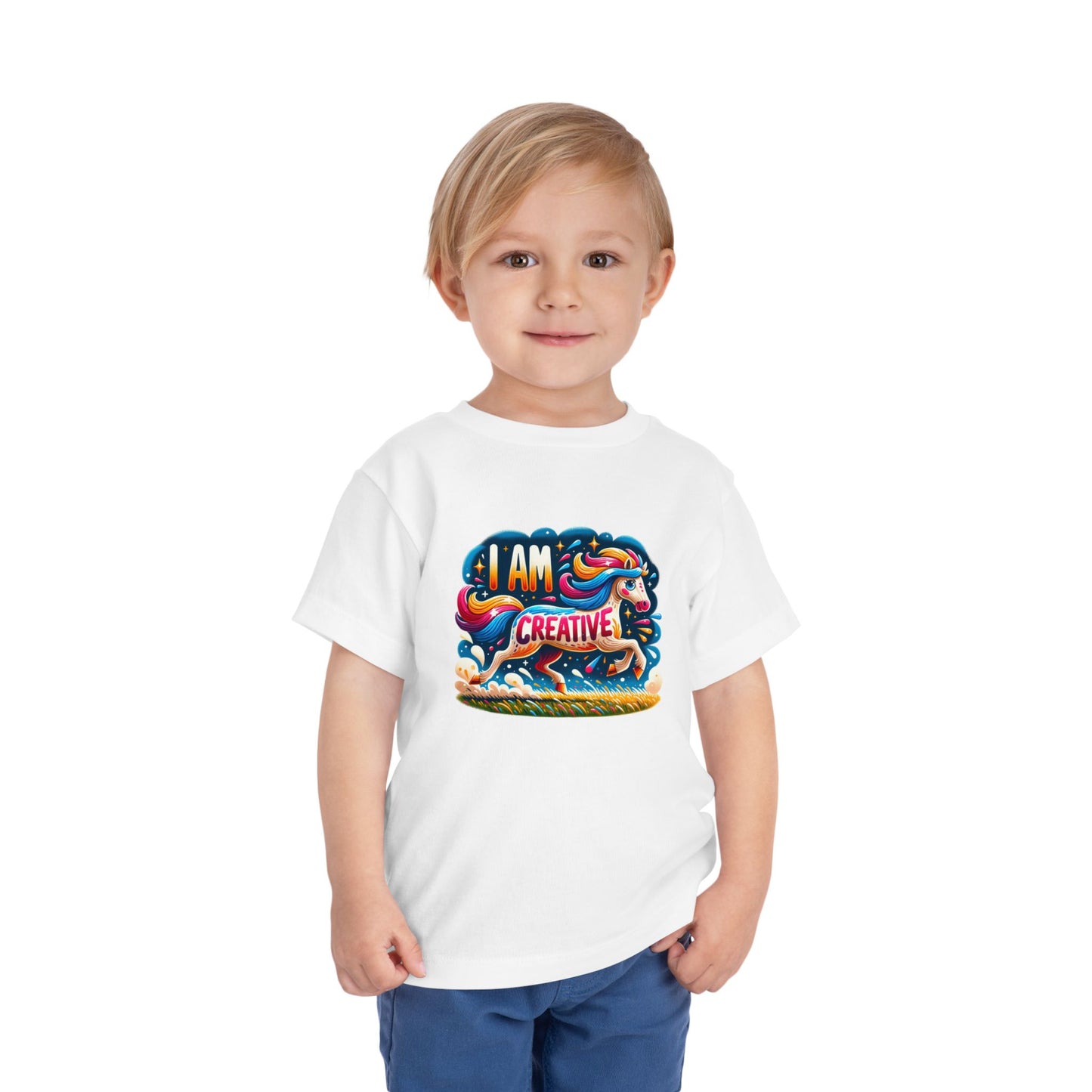 Unicorn Horse | I AM CREATIVE | Toddler Graphic Tees | 74RG-T