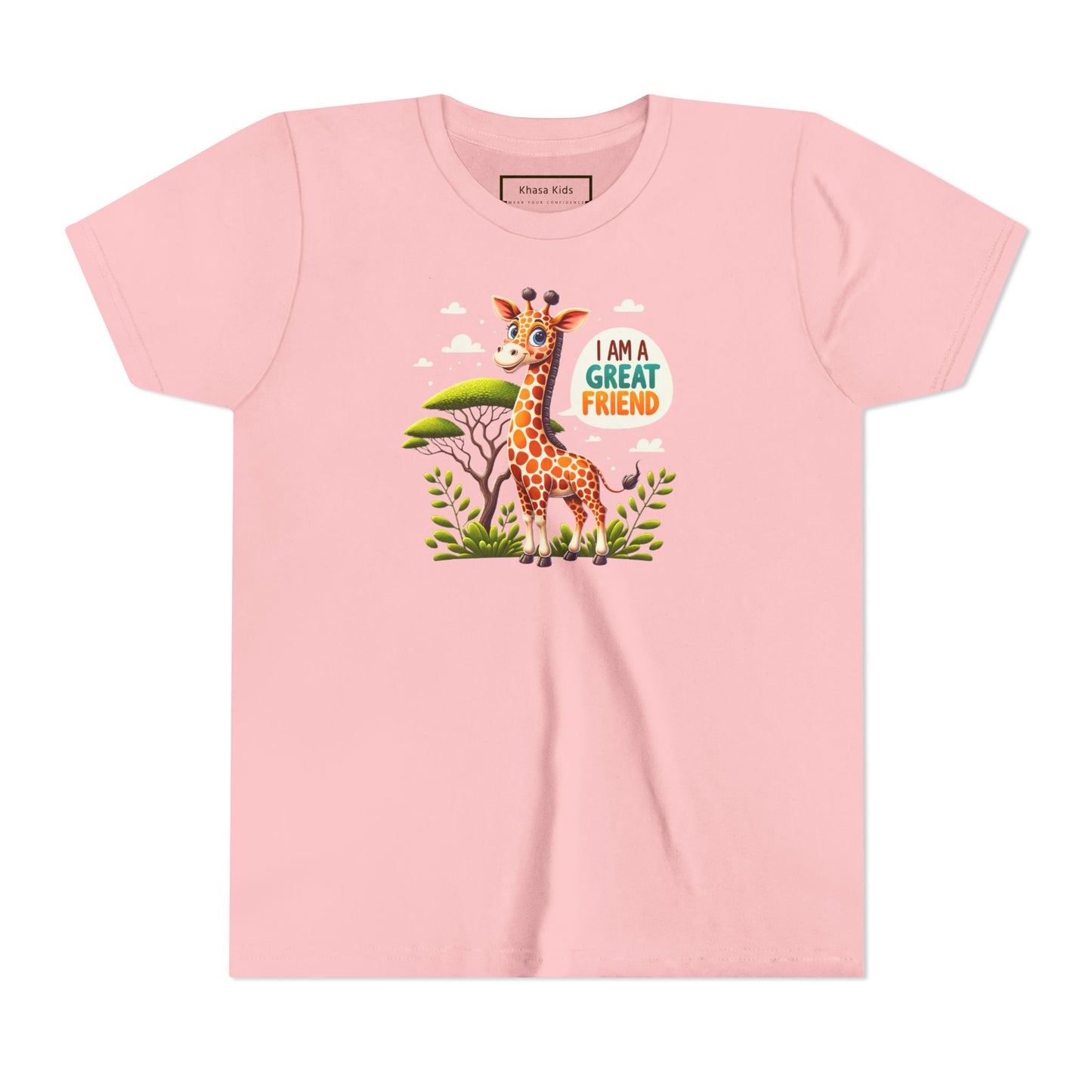 Giraffe |  I AM A GREAT FRIEND | Youth Graphic Tees | #68-05-Y