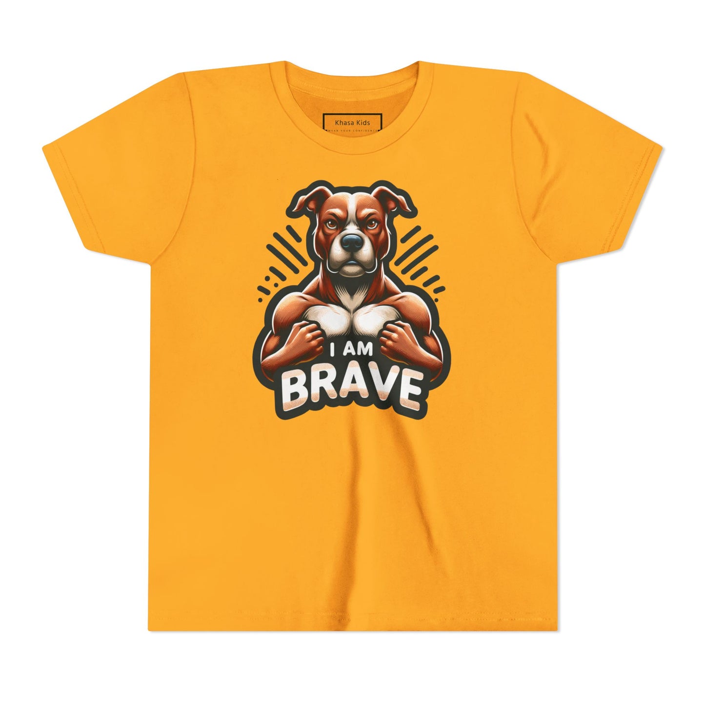 Muscle Dog | I AM BRAVE | Youth Graphic Tees | 52ZK-Y